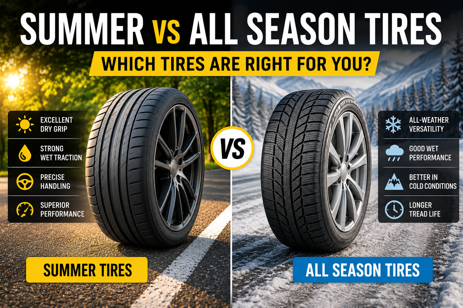 Summer vs All Season Tires