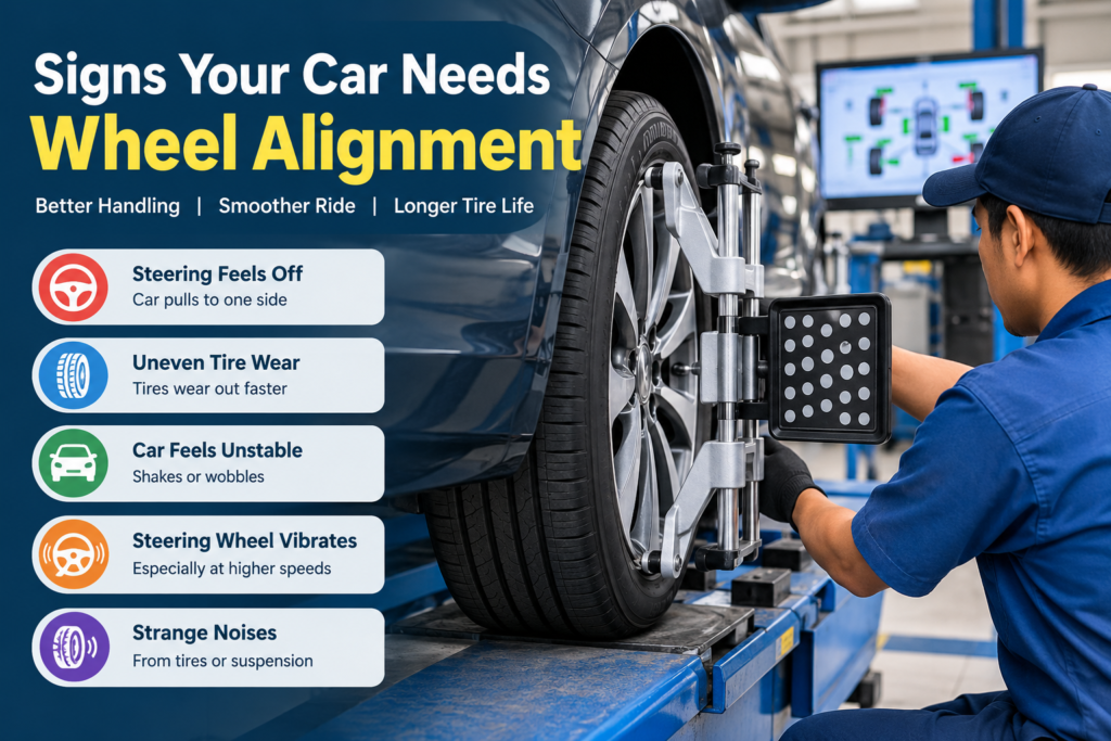 Signs Your Car Needs Wheel Alignment
